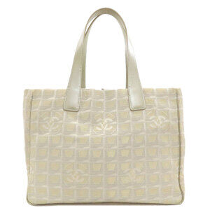 Chanel New Travel Line MM Tote Bag, Nylon Jacquard, Women's CHANEL